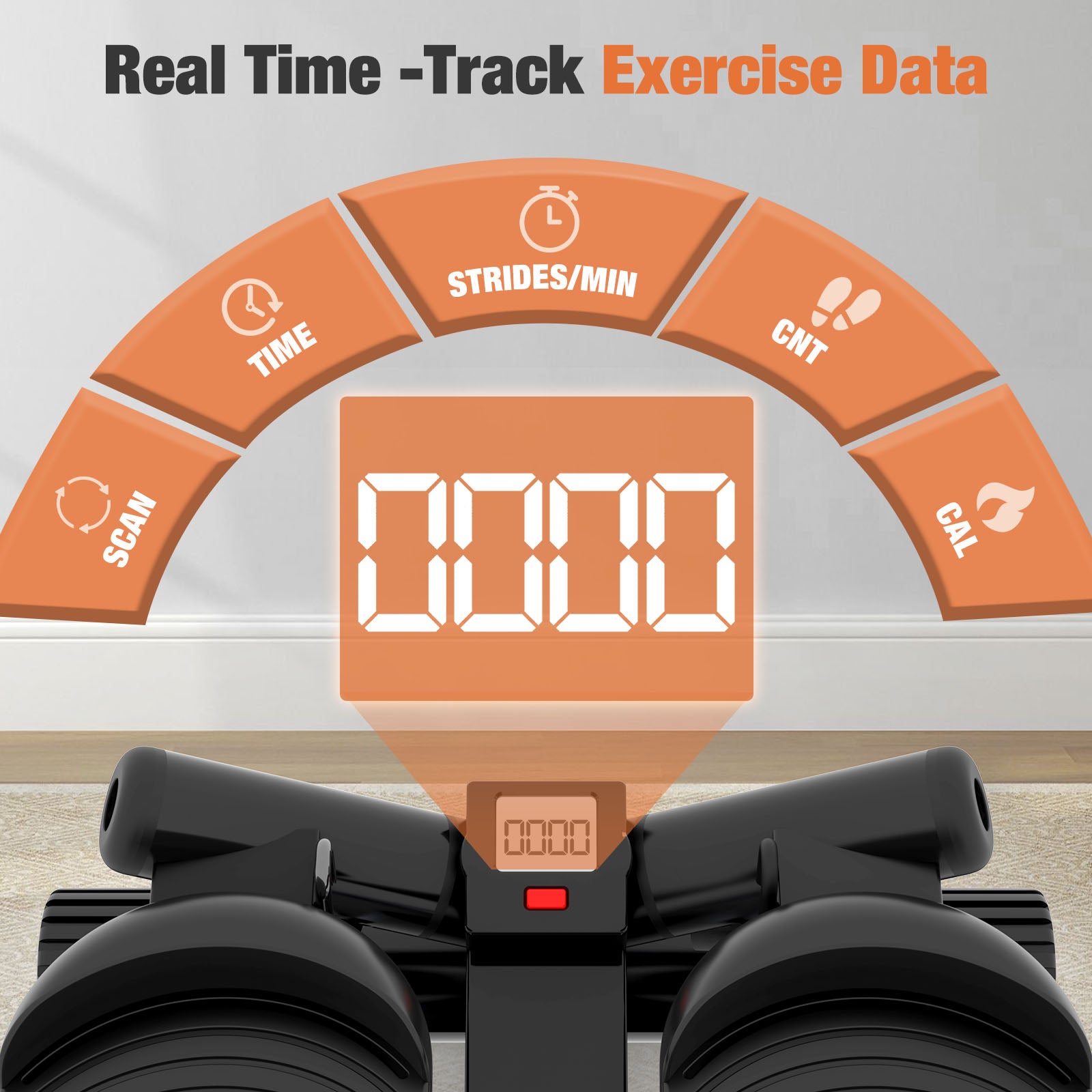 Mini Stepper with Resistance Band