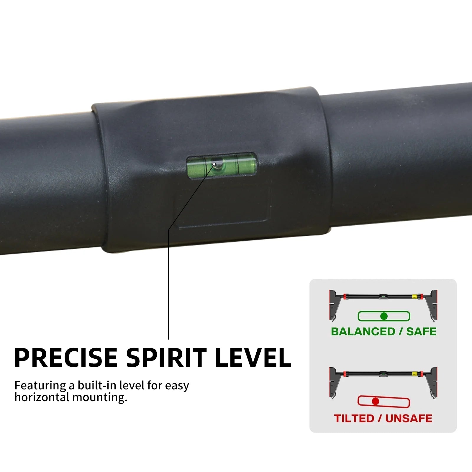 Pull up Bar for Doorway,Home Indoor Chin up Bar with No Screws, No Punching Adjustable Width Pull up Bar[76-95Cm], Maximum Load Capacity 250Kg.